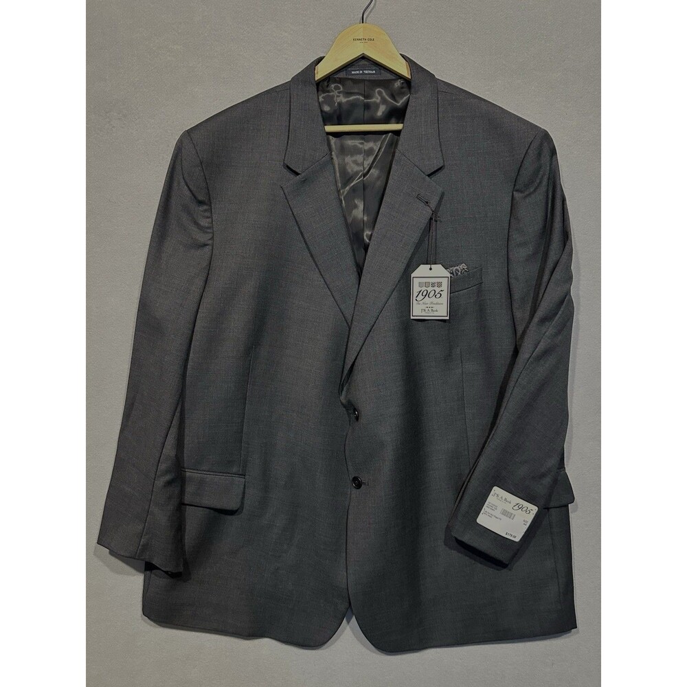 New Jos A Bank Regal Fit Sports Coat/ Blazer Men’s Size 56R Charcoal Gray
